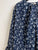 2309152 CH Chiffon Floral Blouse - NAVY