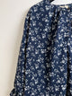 2309152 CH Chiffon Floral Blouse - NAVY