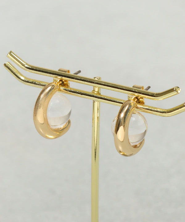 JMG250077 CO Ball Metal Earrings - Gold