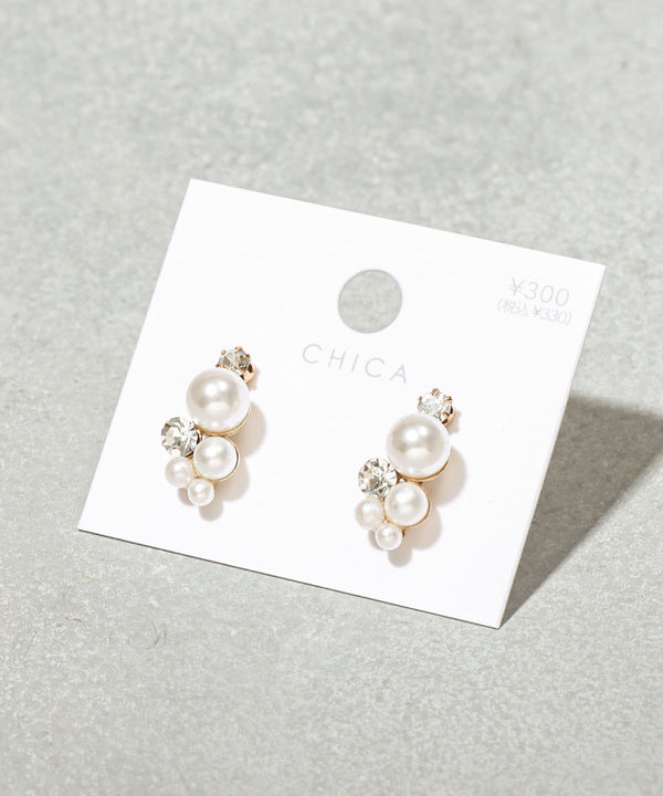 JMG250082 CO Set of 4 Mini Bijou Earrings - Gold