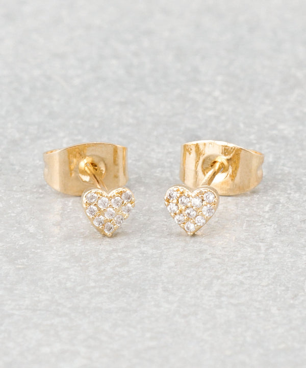 JMG250091 CO Mini Heart Cubic Earrings