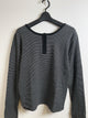 2309145 FF Henry Neck Border Tee - BLACK