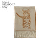 2310073 SO (MIJ) Cats Pattern Narrow Stole