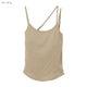 2308052 RC 3-Strap Ribbed Camisole - BEIGE