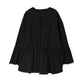 2310087 MAI Embroidered Cuff Cardigan - BLACK