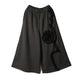 2310086 MAI Floral Ruffle Wide Pants - GREY
