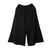 2310086 MAI Floral Ruffle Wide Pants - BLACK