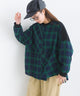 2310111 LUP Flannel Check Shirt - BLACK