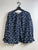 2309152 CH Chiffon Floral Blouse - NAVY