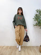 2308114 JA Embroidery Pullover - GREEN