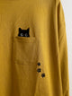2309141 PE Cat Emb Tee - YELLOW