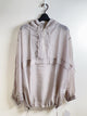 2309139 DA Sheer Zip Hoodie - GREY