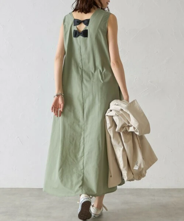 JMF250007 SP Back Ribbon Design Dress | 涼感 A-Line 背心裙