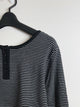 2309145 FF Henry Neck Border Tee - BLACK
