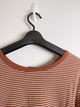 2309145 FF Henry Neck Border Tee - BROWN