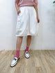 2309059 KR Double Pockets Skirt - WHITE