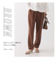 2310076 OM Satin Stretch Tapered Pants