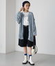 2310039 FY 2Way Oversize Knit Cardigan - BLUE