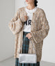 2310039 FY 2Way Oversize Knit Cardigan - BEIGE