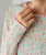 2311005 FO Floral Pattern Pleated Pullover