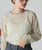 2311005 FO Floral Pattern Pleated Pullover