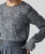 2311005 FO Floral Pattern Pleated Pullover