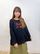 2308114 JA Embroidery Pullover - BLACK