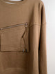 2309149 ZE Zip Pocket Pullover - MOCHA