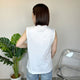 2308044 NON Lace Up Tank Top - WHITE