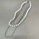 2307080 NON Chain Pearl Triple Necklace