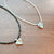 2309050 KR Heart & Beads Necklace - WHITE