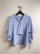 2309138 INC V Neck Pearls Blouse - PURPLE