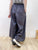 2310085 MAI Embroidery Wide Pants - CHARCOAL