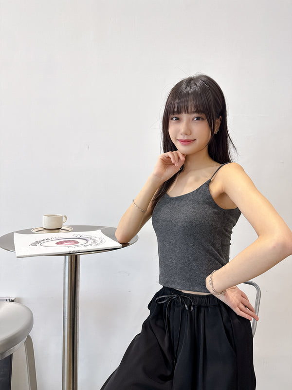 2505022 JF Low Back Bra Top - Grey