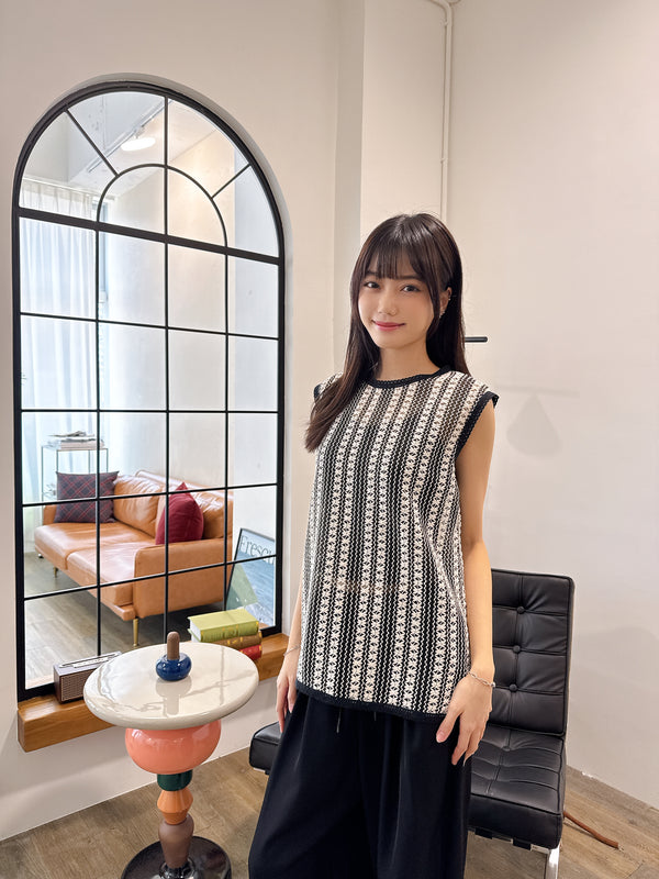 2505033 JF Openwork Tank Top
