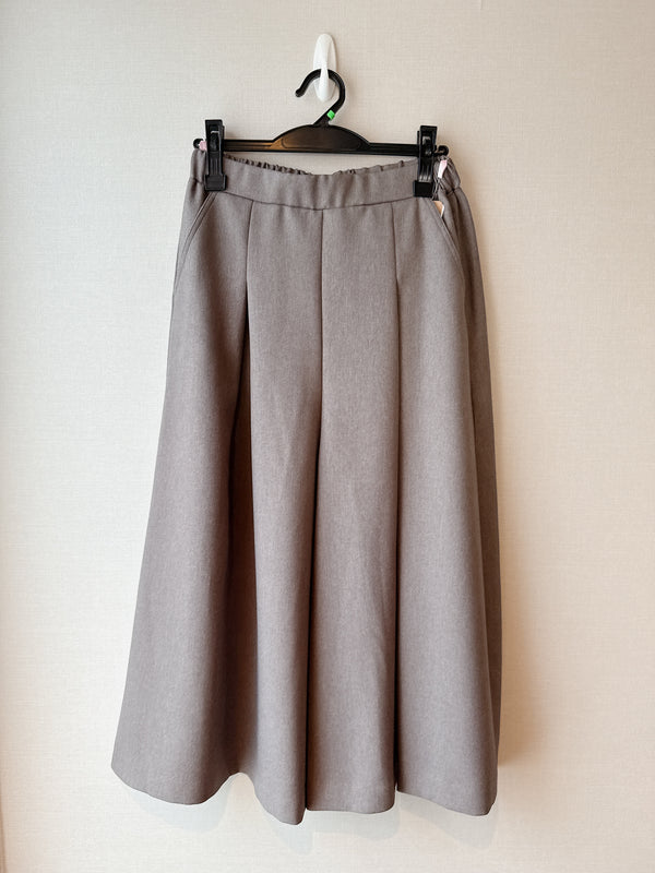 2509205 OS Pleated Wide Pants - Mocha