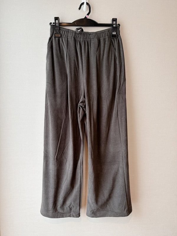 2509092 MMO Brushed Smooth Wide Pants - Charcoal