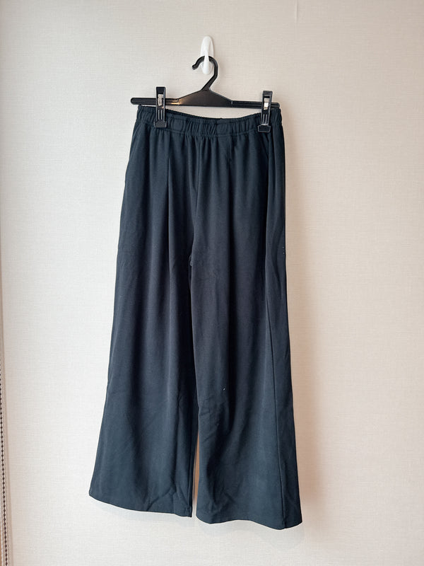2509092 MMO Brushed Smooth Wide Pants - Black