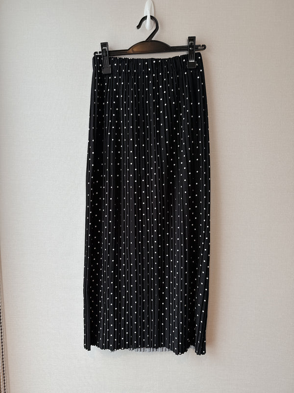 2509082 SY Dotted Skirt - Black