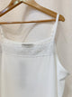 2403080 JP Cotton & Mesh Stitching Op - White
