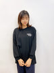 2311026 GL Embroidery Back Print Pullover - BLACK