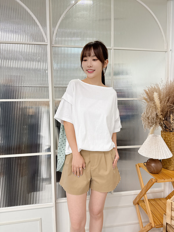 2506080 LE Dots Dolman Pullover - White