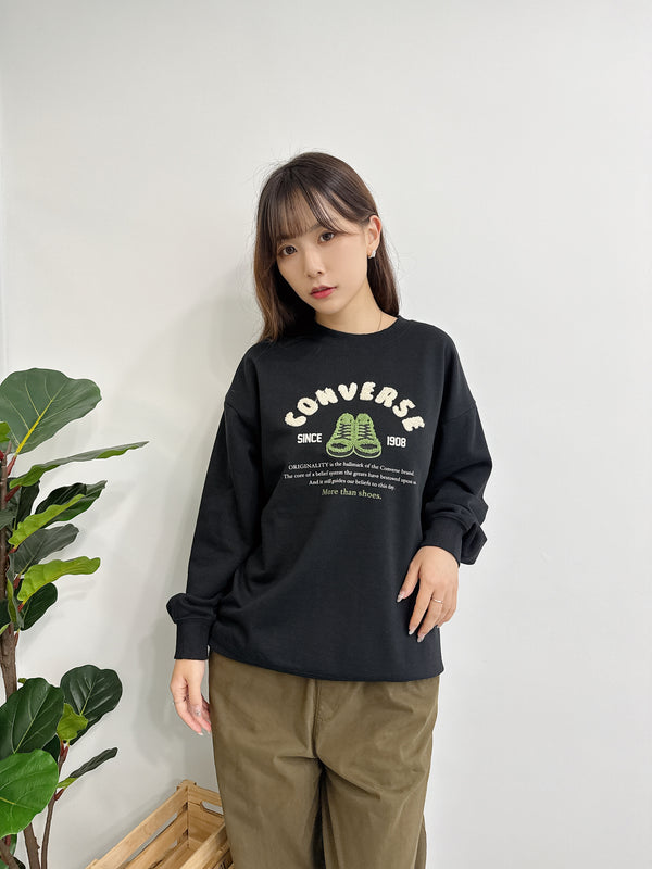 2511024 CONS Bubble Letters Pullover - Black
