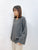 2310084 MAI V neck Pearls Top - GREY