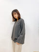 2310084 MAI V neck Pearls Top - GREY