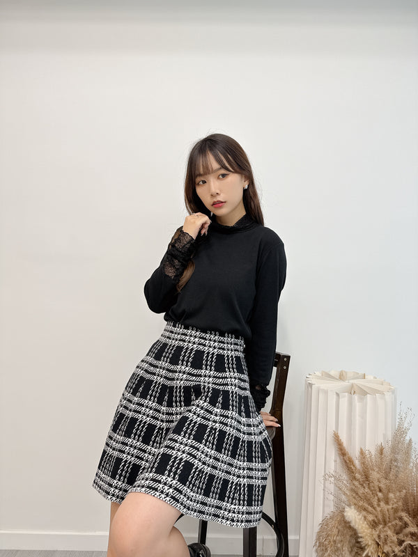 2510112 GL Turtleneck Long Sleeves Top - Black