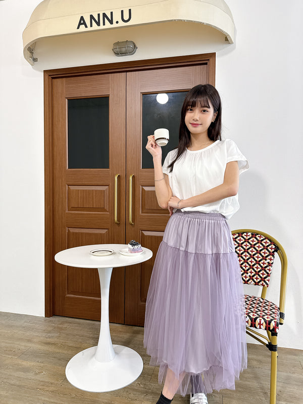 2505023 JF Belted sleeveless Top - White