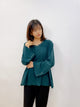 2310084 MAI V neck Pearls Top - GREEN