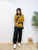 2310100 MY Scheme Ribbed Dolman Pullover - MUSTARD