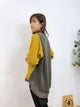 2310100 MY Scheme Ribbed Dolman Pullover - MUSTARD